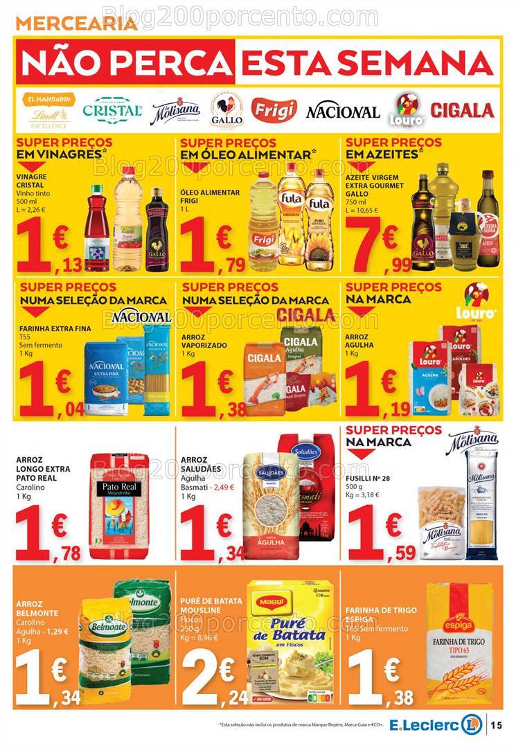 Antevisão Folheto E-LECLERC Promoções de 22 a 28 agosto