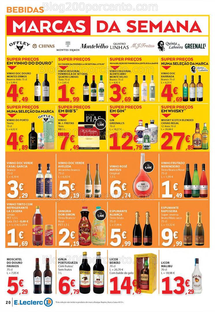 Antevisão Folheto E-LECLERC Promoções de 22 a 28 agosto