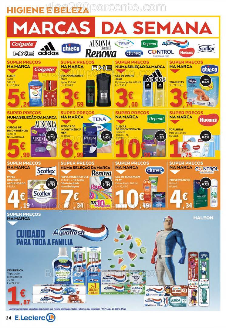 Antevisão Folheto E-LECLERC Promoções de 22 a 28 agosto