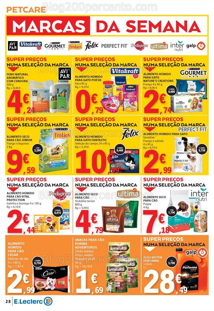 Antevisão Folheto E-LECLERC Promoções de 22 a 28 agosto