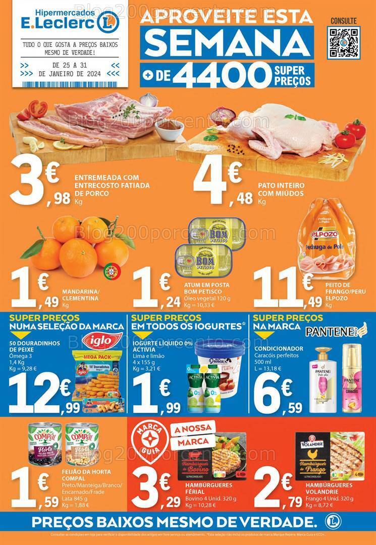Antevisão Folheto E-LECLERC Promoções de 25 a 31 janeiro