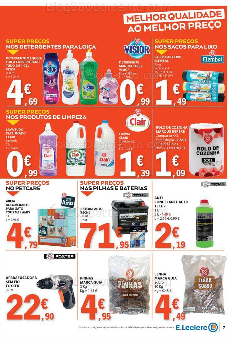 Antevisão Folheto E-LECLERC Promoções de 25 a 31 janeiro
