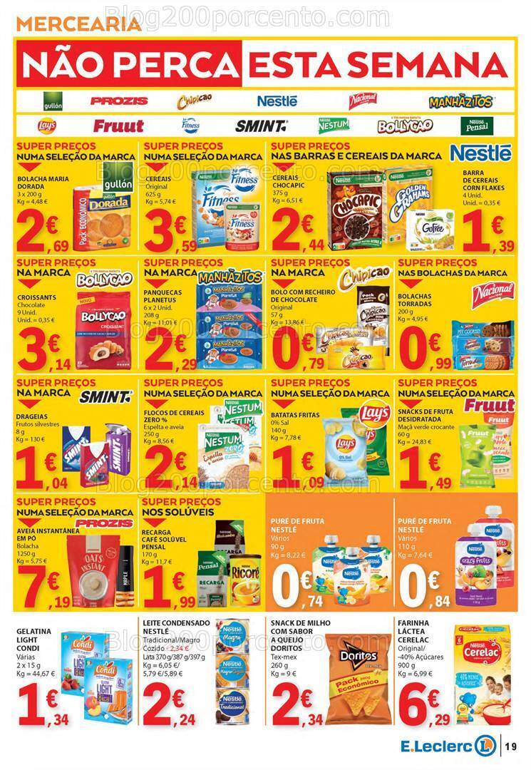 Antevisão Folheto E-LECLERC Promoções de 25 a 31 janeiro