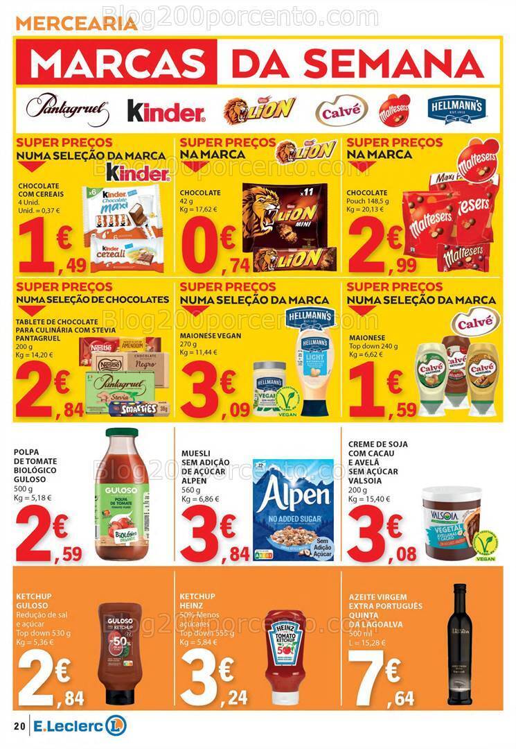 Antevisão Folheto E-LECLERC Promoções de 25 a 31 janeiro