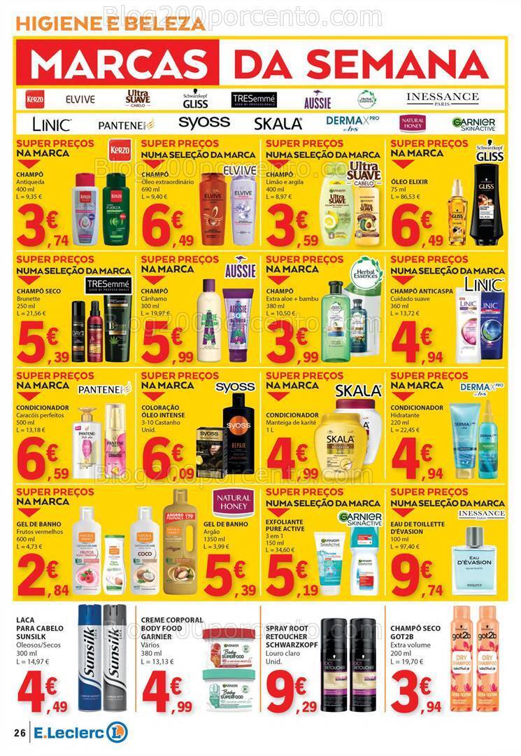 Antevisão Folheto E-LECLERC Promoções de 25 a 31 janeiro