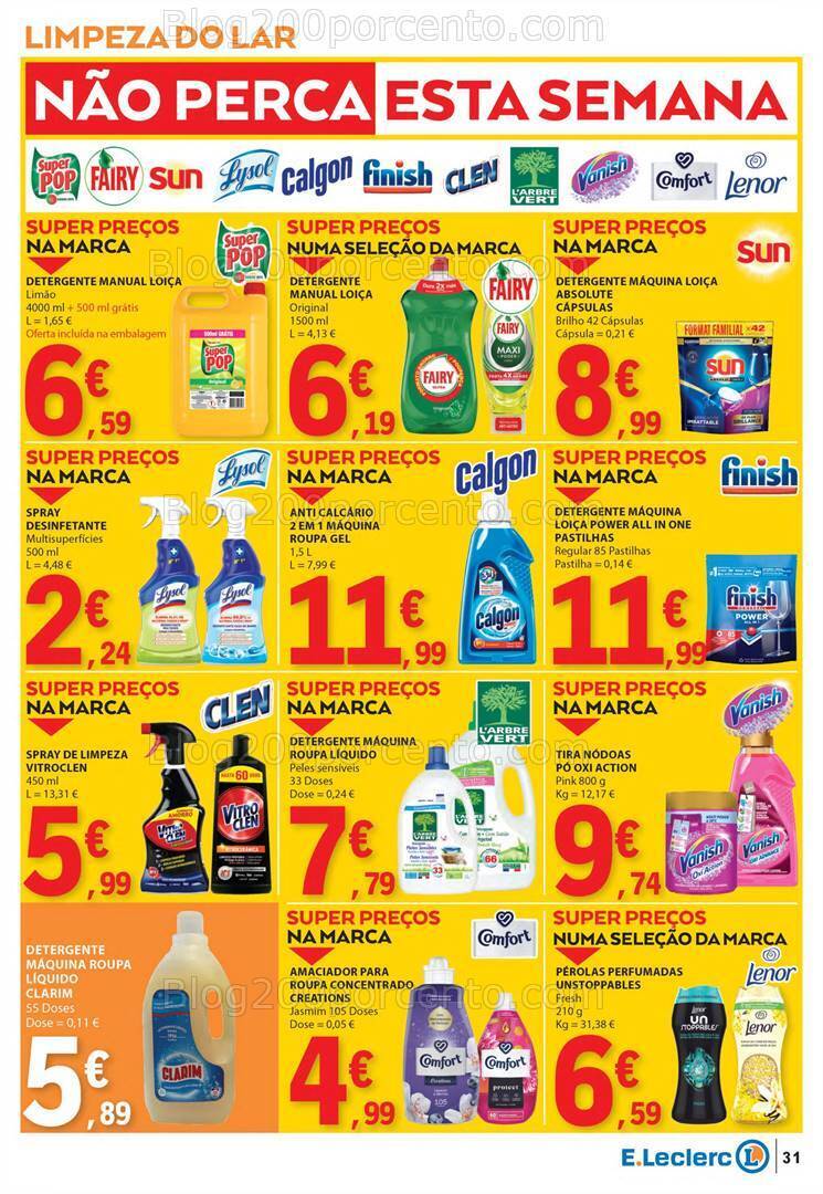 Antevisão Folheto E-LECLERC Promoções de 25 a 31 janeiro