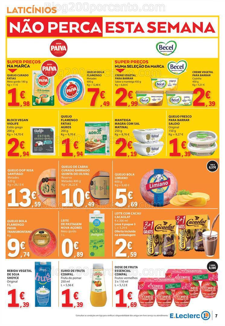 Antevisão Folheto E-LECLERC Promoções de 27 junho a 3 julho