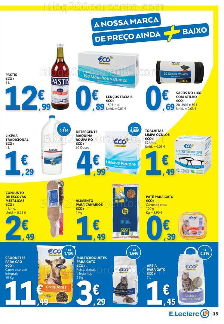 Antevisão Folheto E-LECLERC Marca Própria Promoções de 27 junho a 3 julho