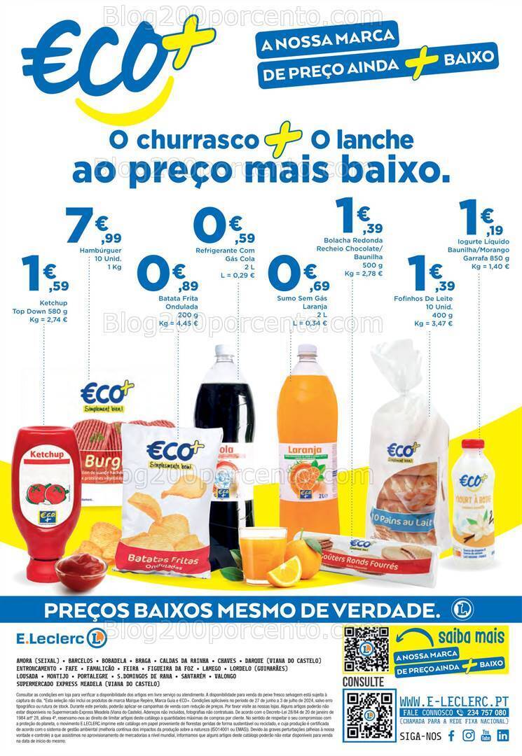 Antevisão Folheto E-LECLERC Marca Própria Promoções de 27 junho a 3 julho
