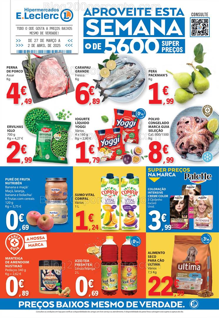 Antevisão Folheto E-LECLERC Promoções de 27 março a 2 abril