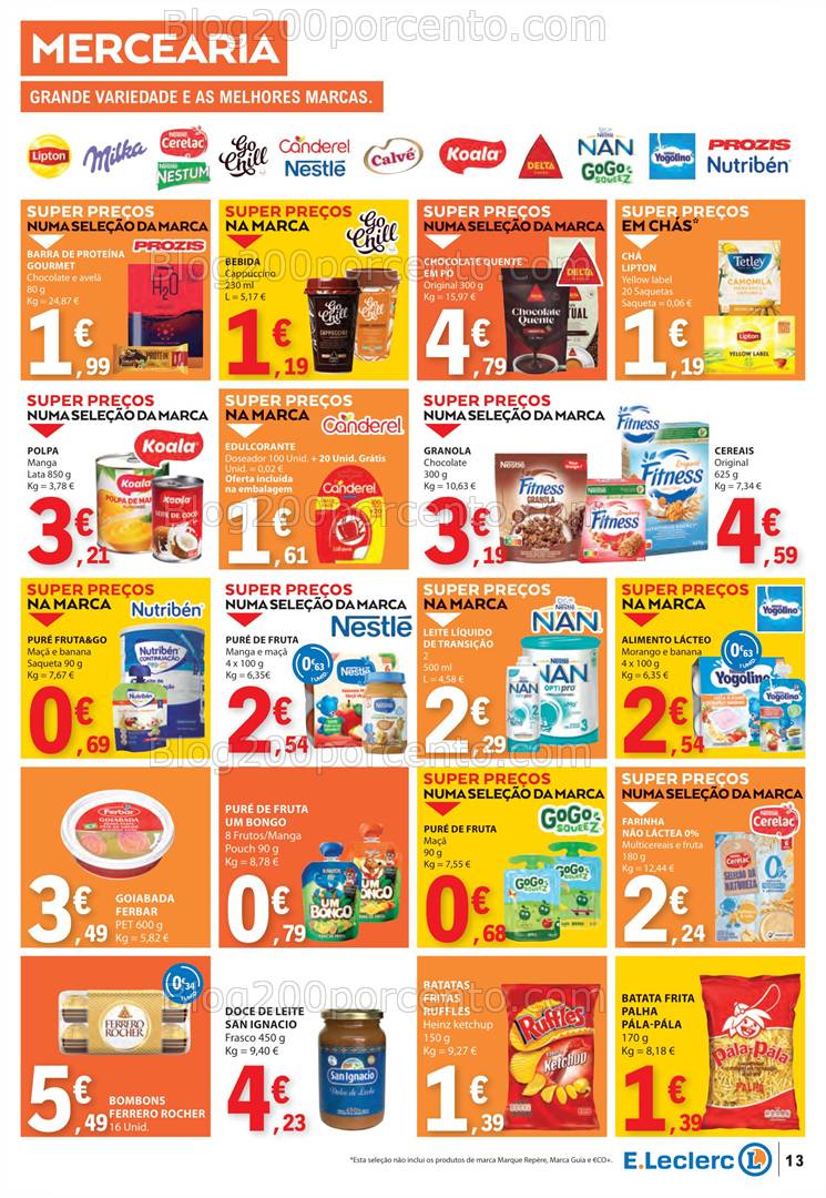 Antevisão Folheto E-LECLERC Promoções de 27 março a 2 abril