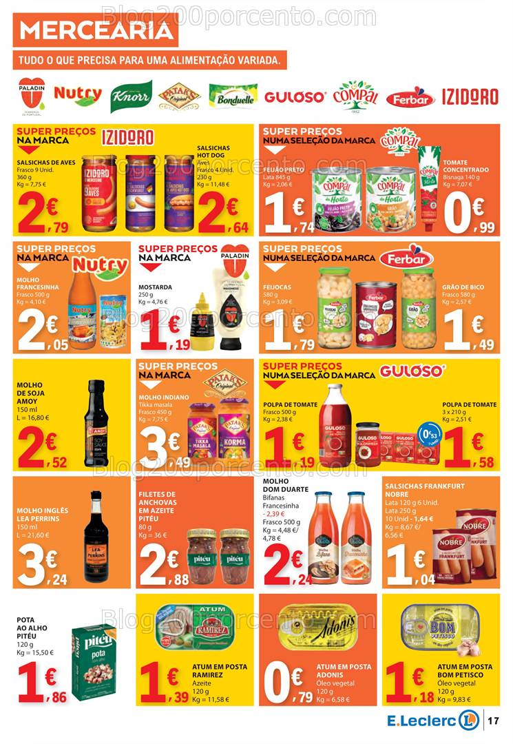 Antevisão Folheto E-LECLERC Promoções de 27 março a 2 abril