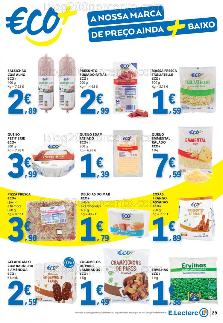 Antevisão Folheto E-LECLERC Promoções de 27 março a 2 abril