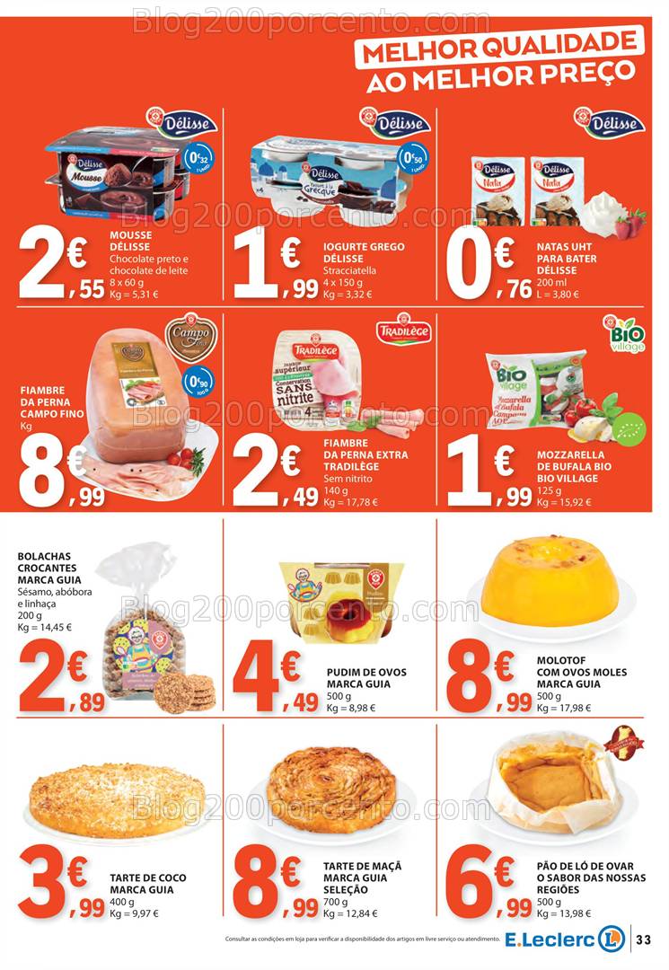 Antevisão Folheto E-LECLERC Promoções de 27 março a 2 abril