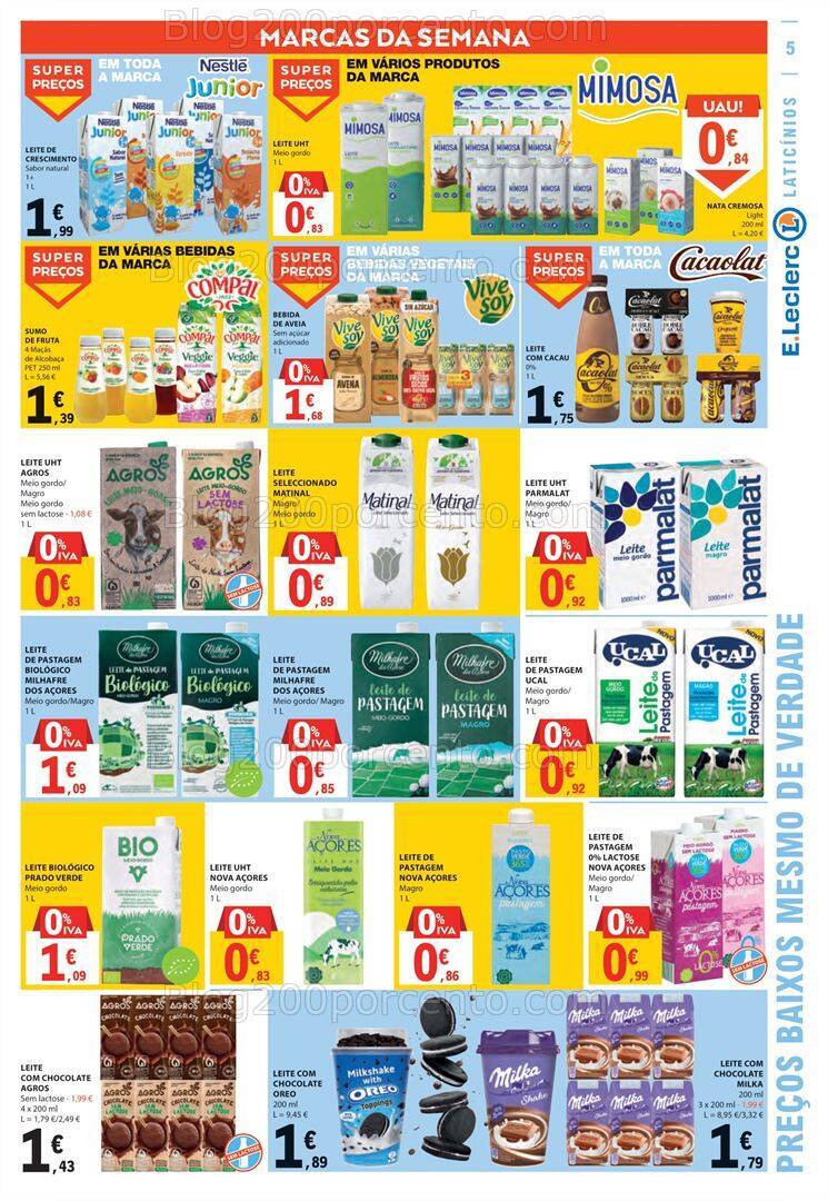 Antevisão Folheto E-LECLERC Promoções de 5 a 11 outubro