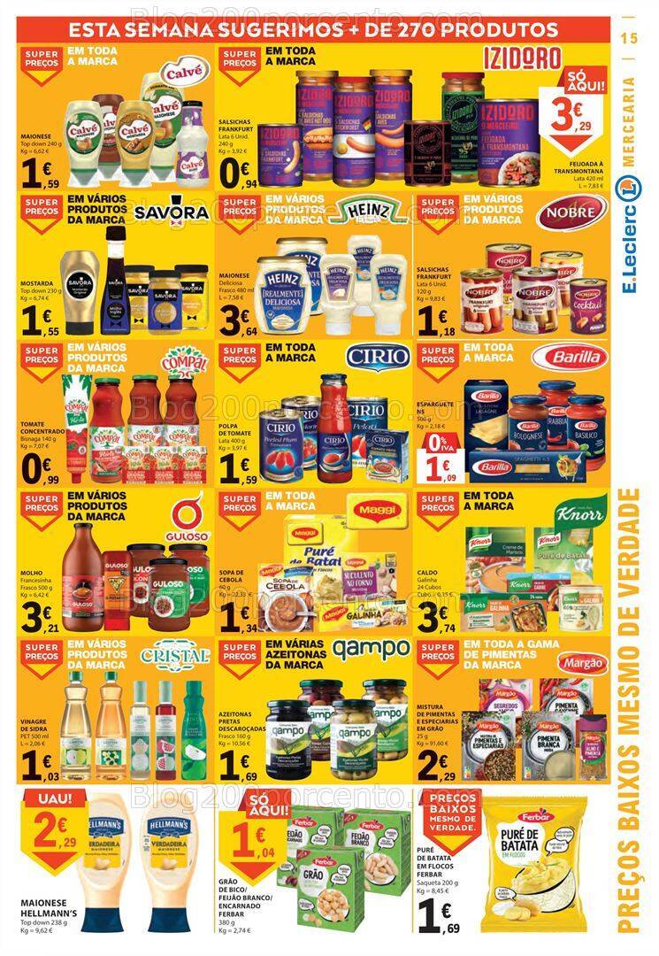 Antevisão Folheto E-LECLERC Promoções de 5 a 11 outubro