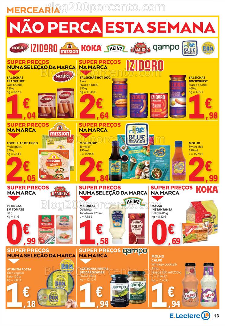 Antevisão Folheto E-LECLERC Promoções de 6 a 12 março