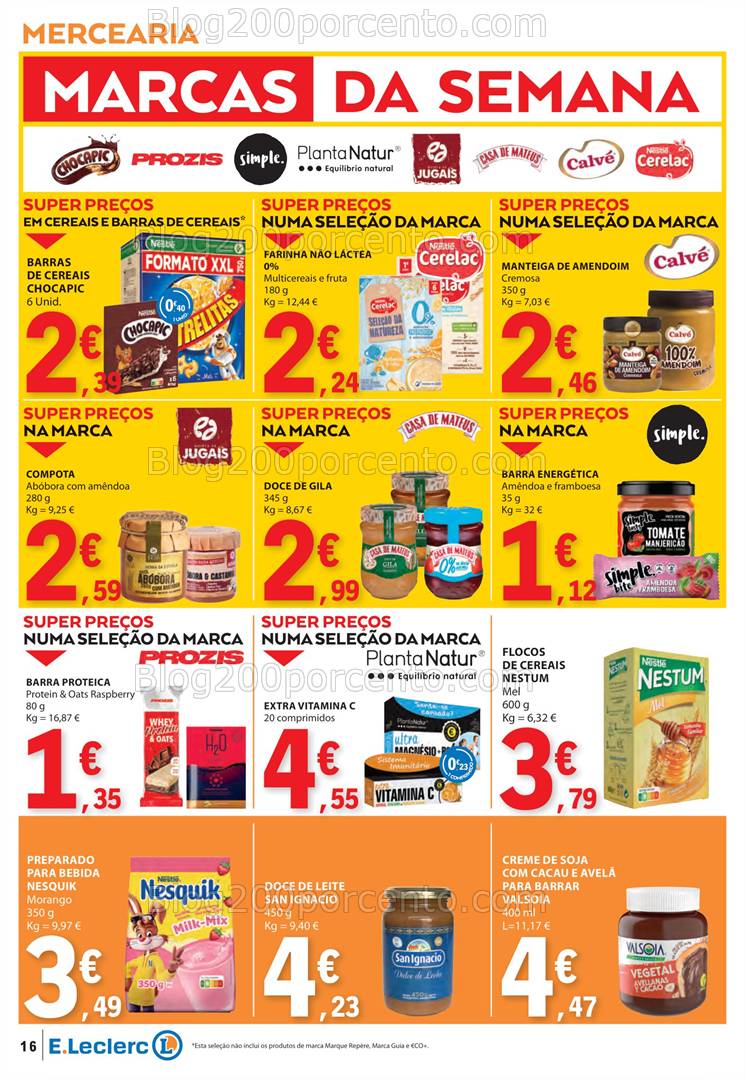 Antevisão Folheto E-LECLERC Promoções de 6 a 12 março