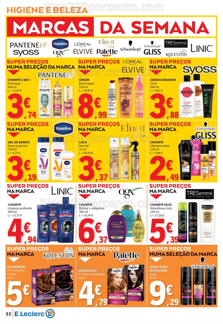 Antevisão Folheto E-LECLERC Promoções de 6 a 12 março