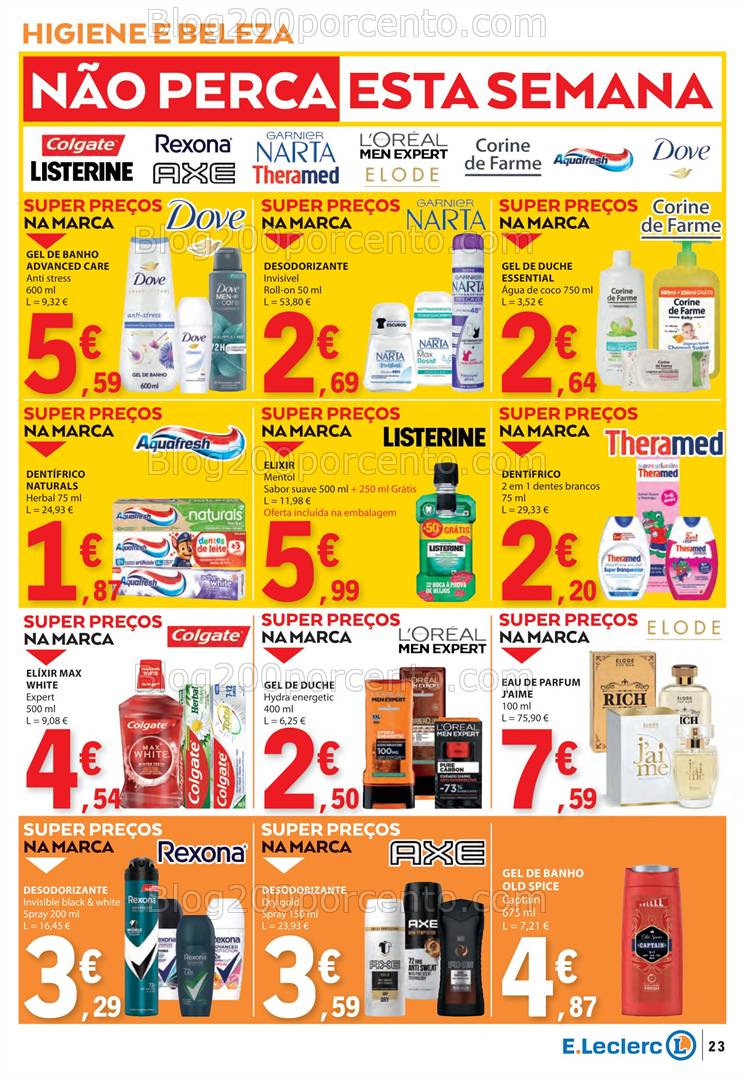 Antevisão Folheto E-LECLERC Promoções de 6 a 12 março