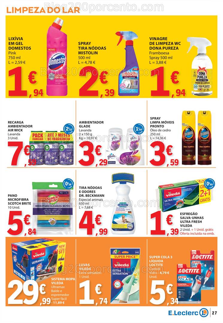 Antevisão Folheto E-LECLERC Promoções de 6 a 12 março