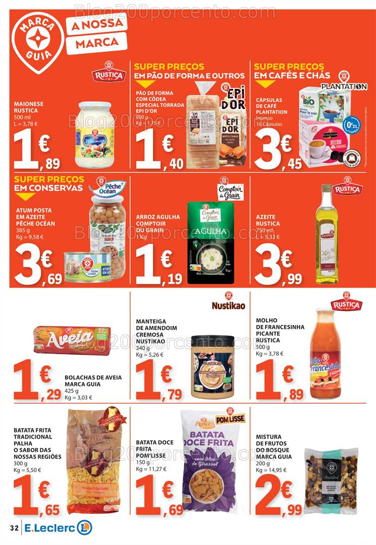 Antevisão Folheto E-LECLERC Marca Própria Promoções de 6 a 12 março