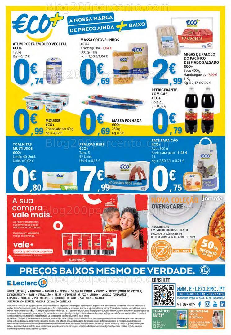 Antevisão Folheto E-LECLERC Promoções de 7 a 13 março