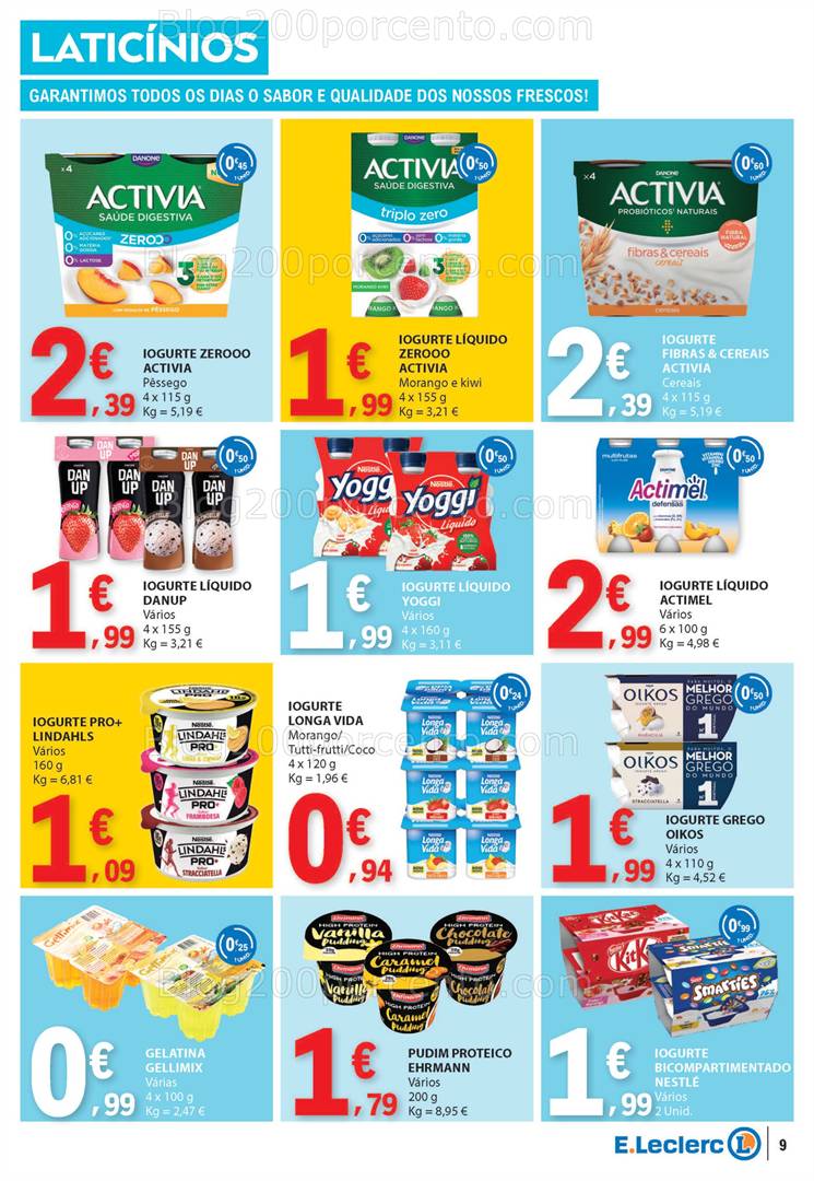 Antevisão Folheto E-LECLERC Promoções a partir de 8 a 14 maio all