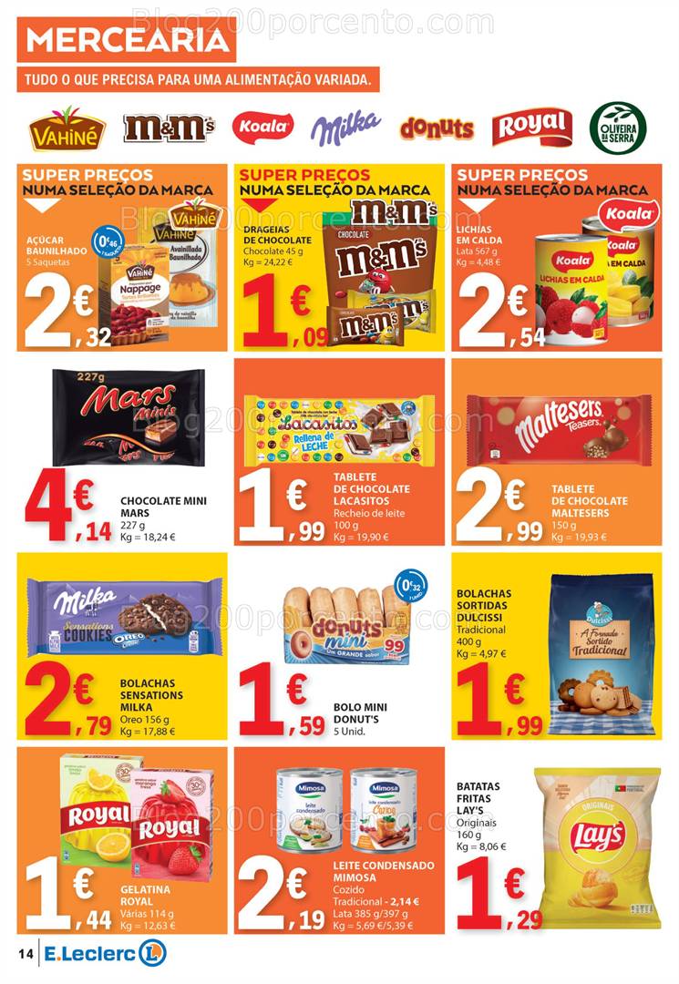 Antevisão Folheto E-LECLERC Promoções a partir de 8 a 14 maio all