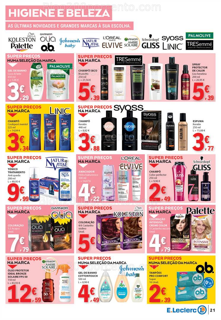 Antevisão Folheto E-LECLERC Promoções a partir de 8 a 14 maio all