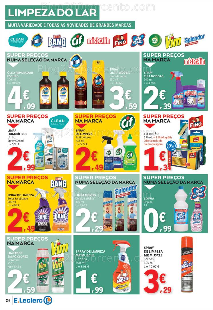 Antevisão Folheto E-LECLERC Promoções a partir de 8 a 14 maio all