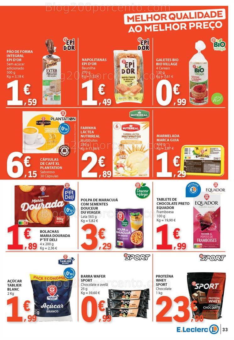Antevisão Folheto E-LECLERC Promoções a partir de 8 a 14 maio all