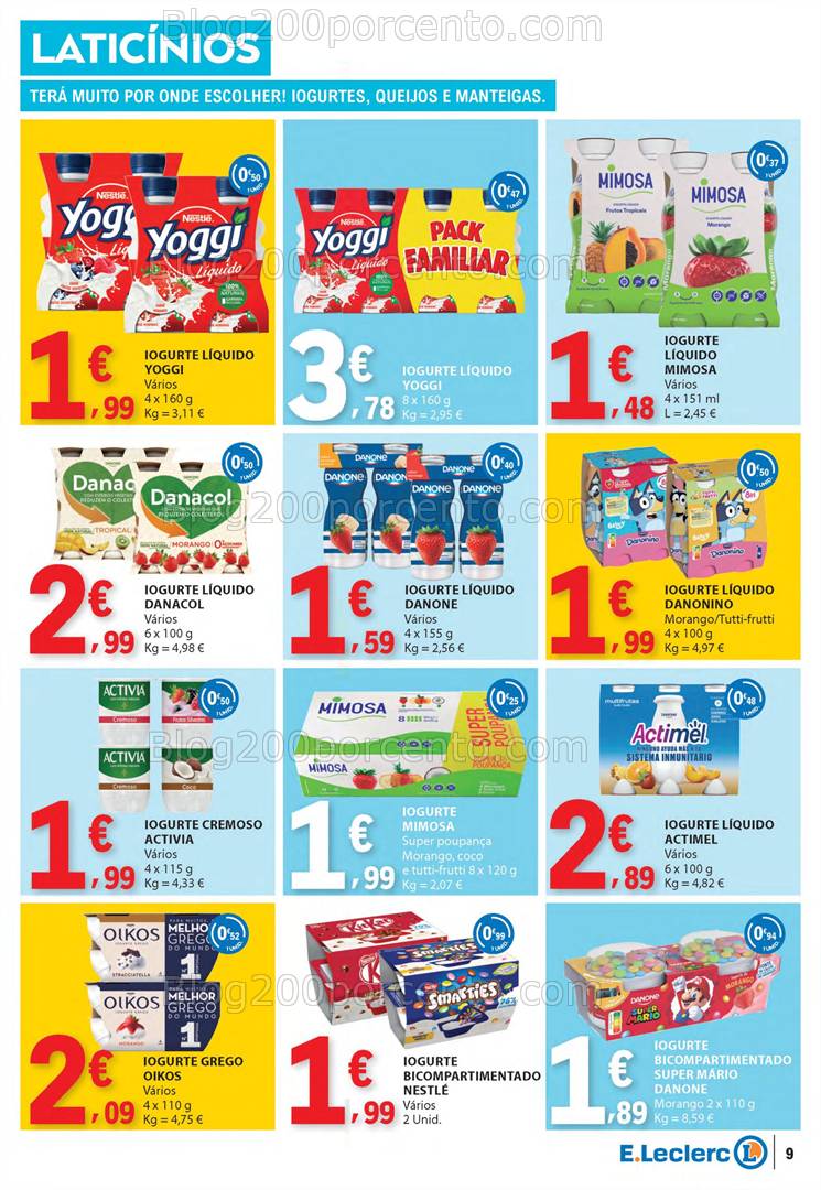 Antevisão Folheto E-LECLERC Promoções de 22 a 30 abril