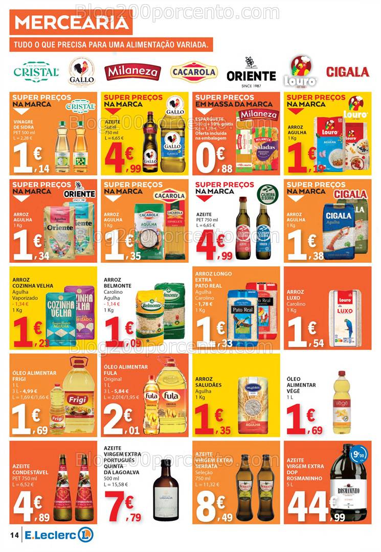 Antevisão Folheto E-LECLERC Promoções de 22 a 30 abril