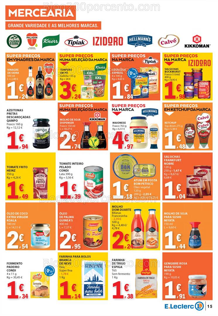 Antevisão Folheto E-LECLERC Promoções de 22 a 30 abril