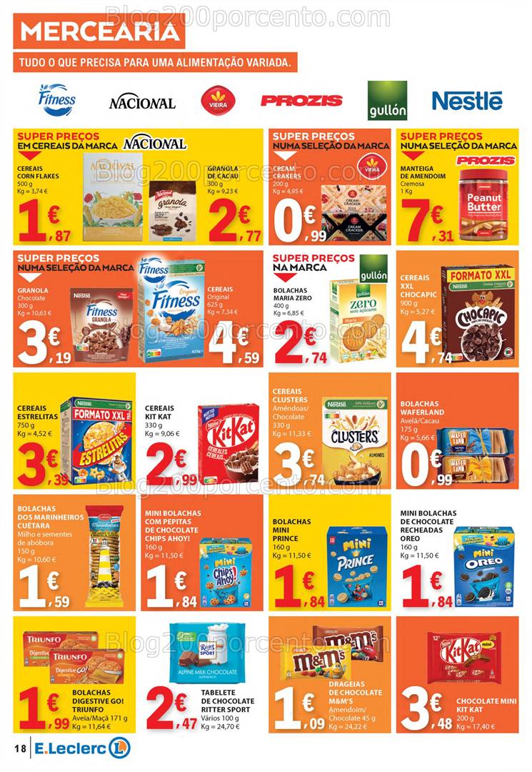 Antevisão Folheto E-LECLERC Promoções de 22 a 30 abril