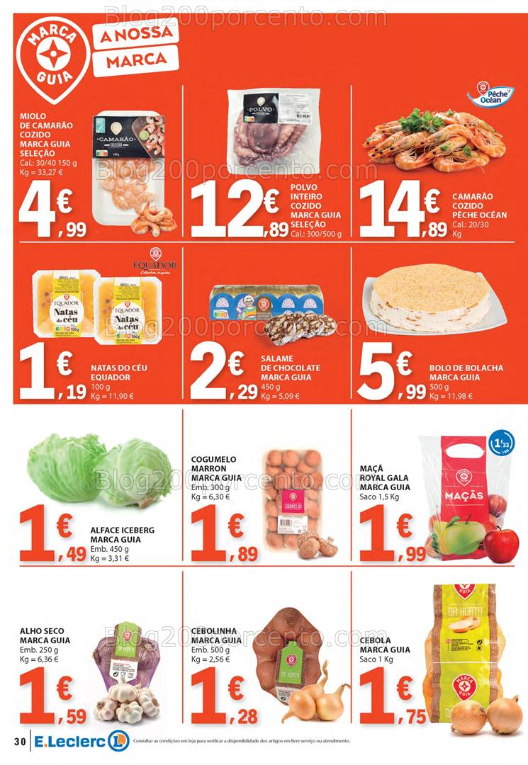 Antevisão Folheto E-LECLERC Promoções de 22 a 30 abril