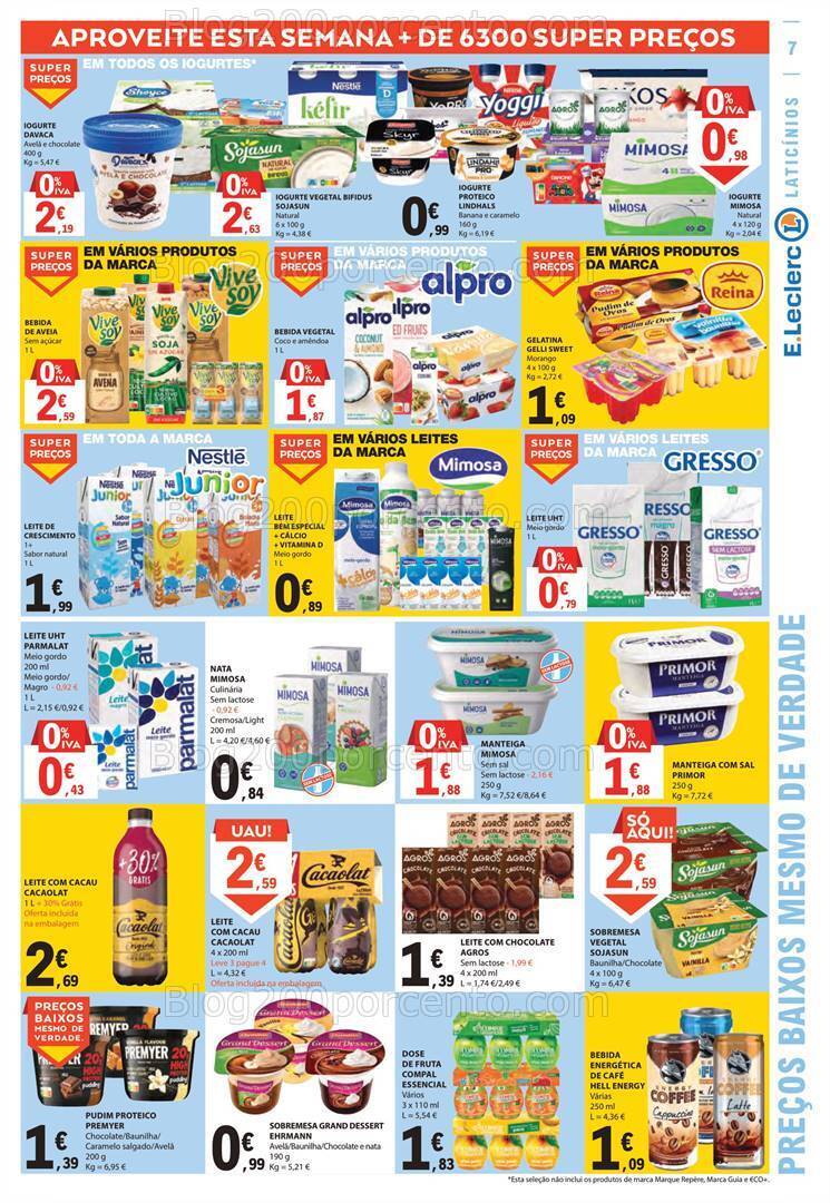 Antevisão Folheto E-LECLERC Promoções de 19 a 25 outubro