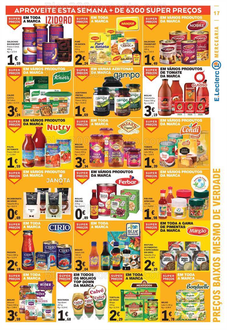 Antevisão Folheto E-LECLERC Promoções de 19 a 25 outubro