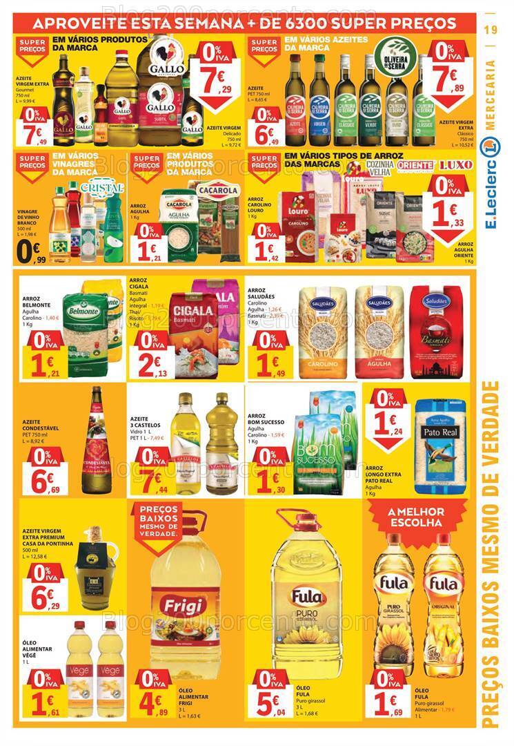 Antevisão Folheto E-LECLERC Promoções de 19 a 25 outubro