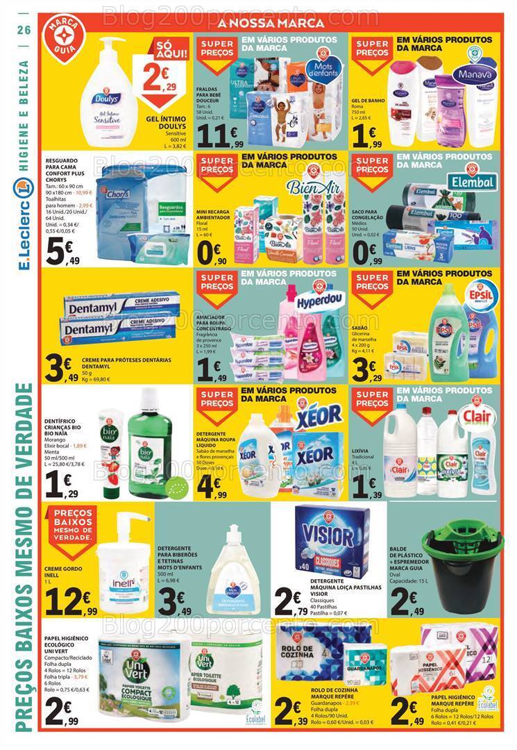 Antevisão Folheto E-LECLERC Promoções de 19 a 25 outubro