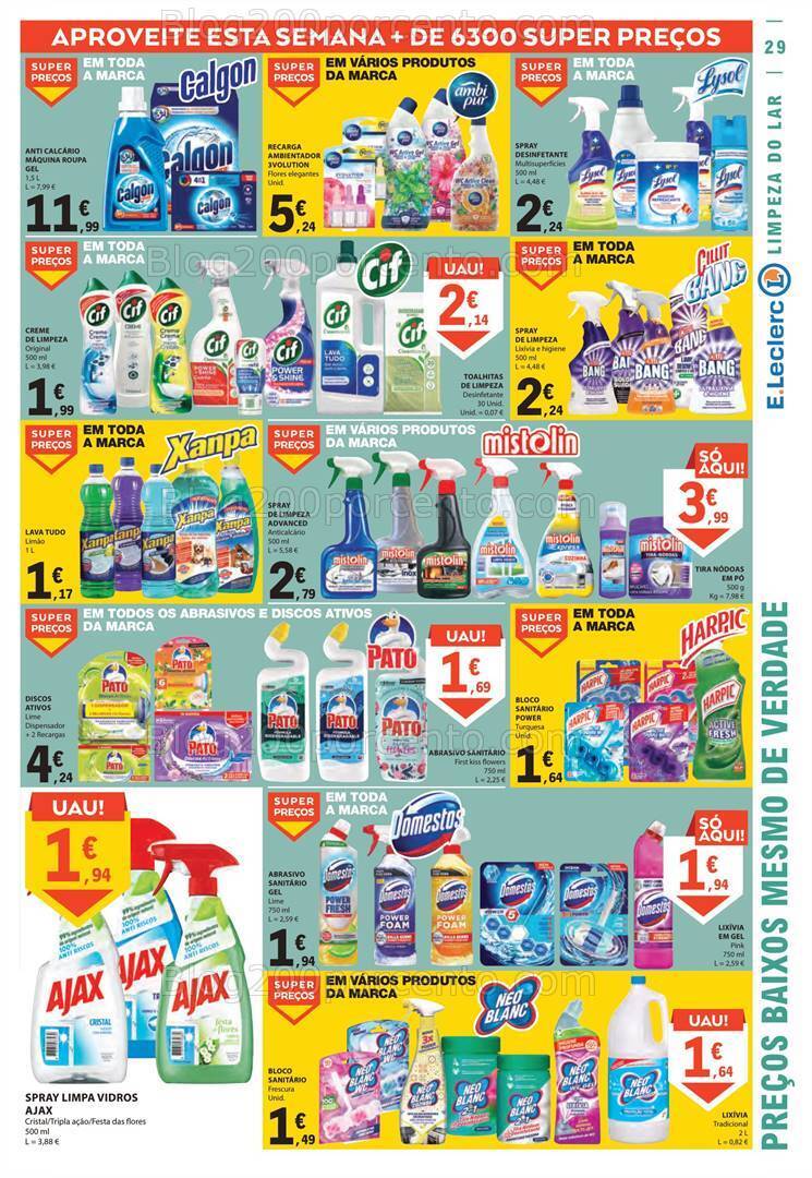 Antevisão Folheto E-LECLERC Promoções de 19 a 25 outubro