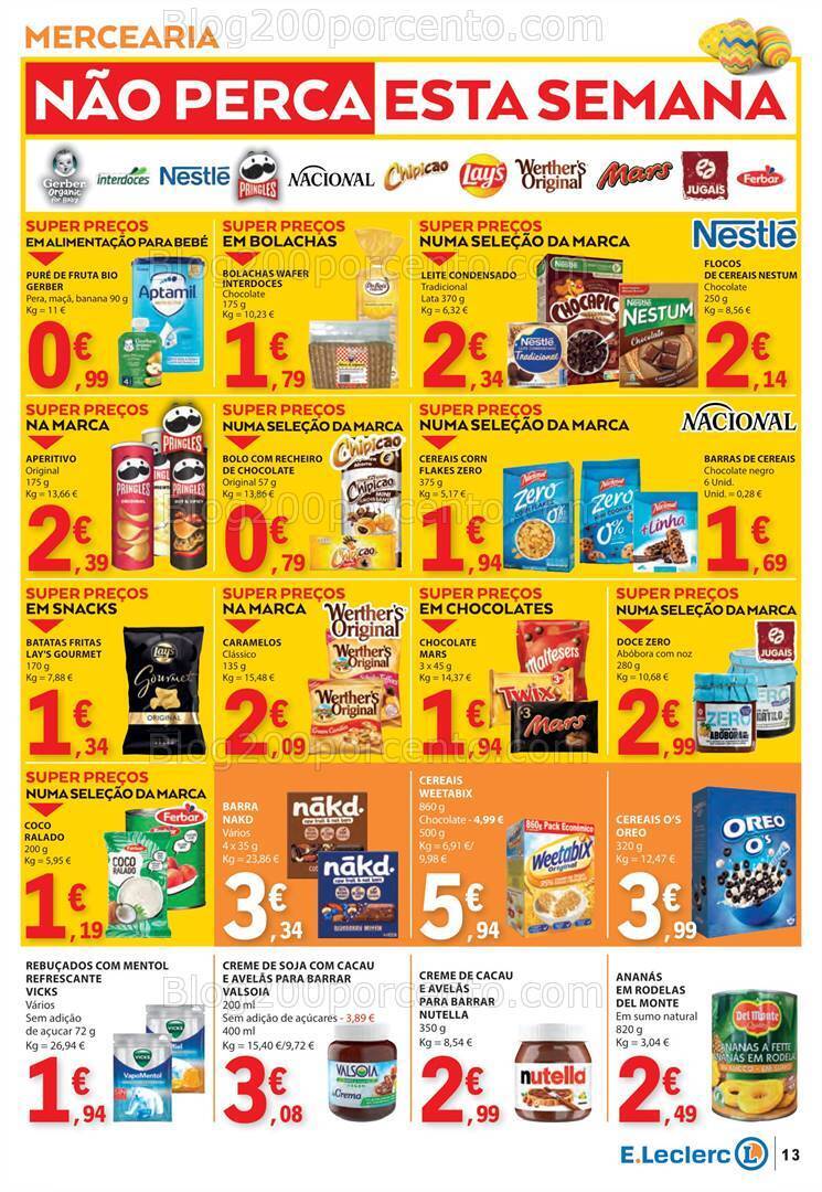 Antevisão Folheto E-LECLERC Promoções de 21 a 27 março