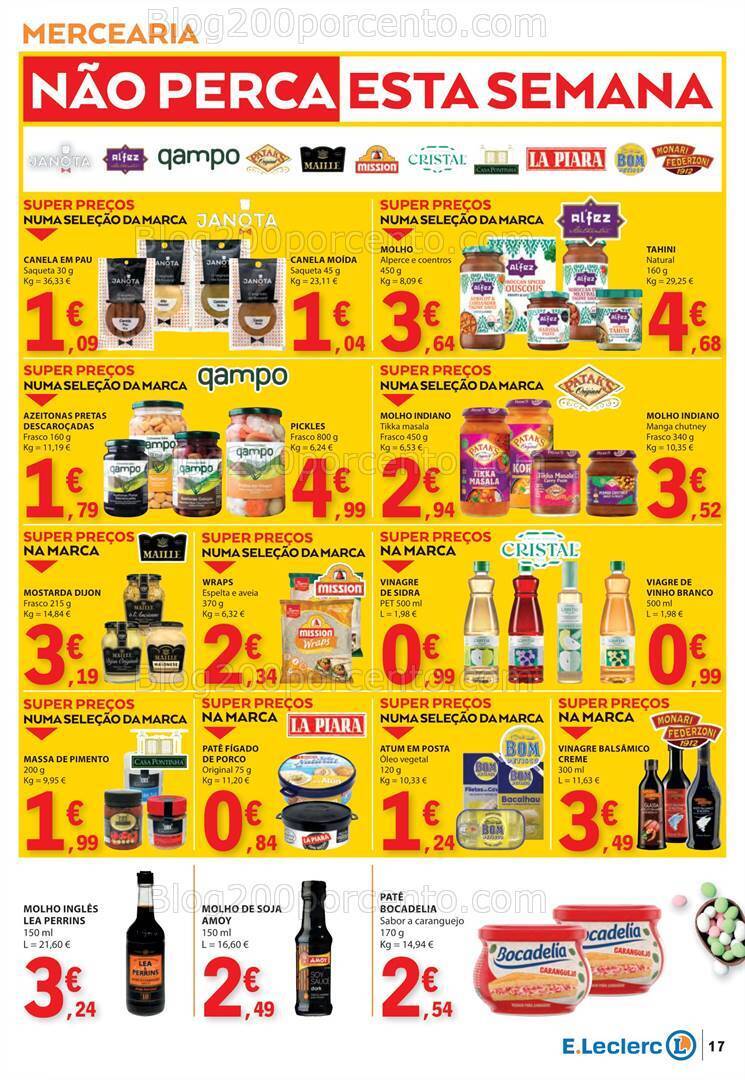 Antevisão Folheto E-LECLERC Promoções de 21 a 27 março