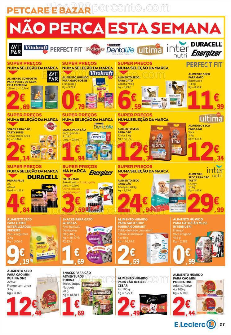 Antevisão Folheto E-LECLERC Promoções de 21 a 27 março