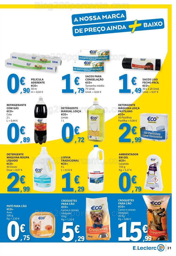 Antevisão Folheto E-LECLERC Promoções de 21 a 27 março