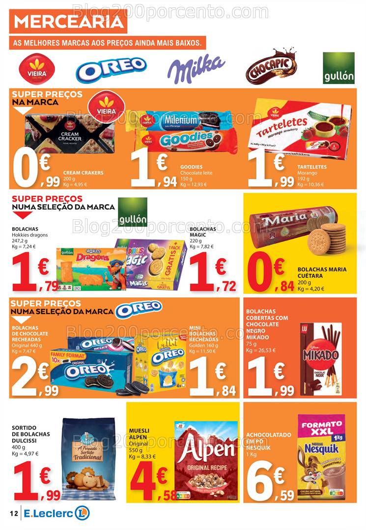 Antevisão Folheto E-LECLERC Promoções de 3 a 9 abril