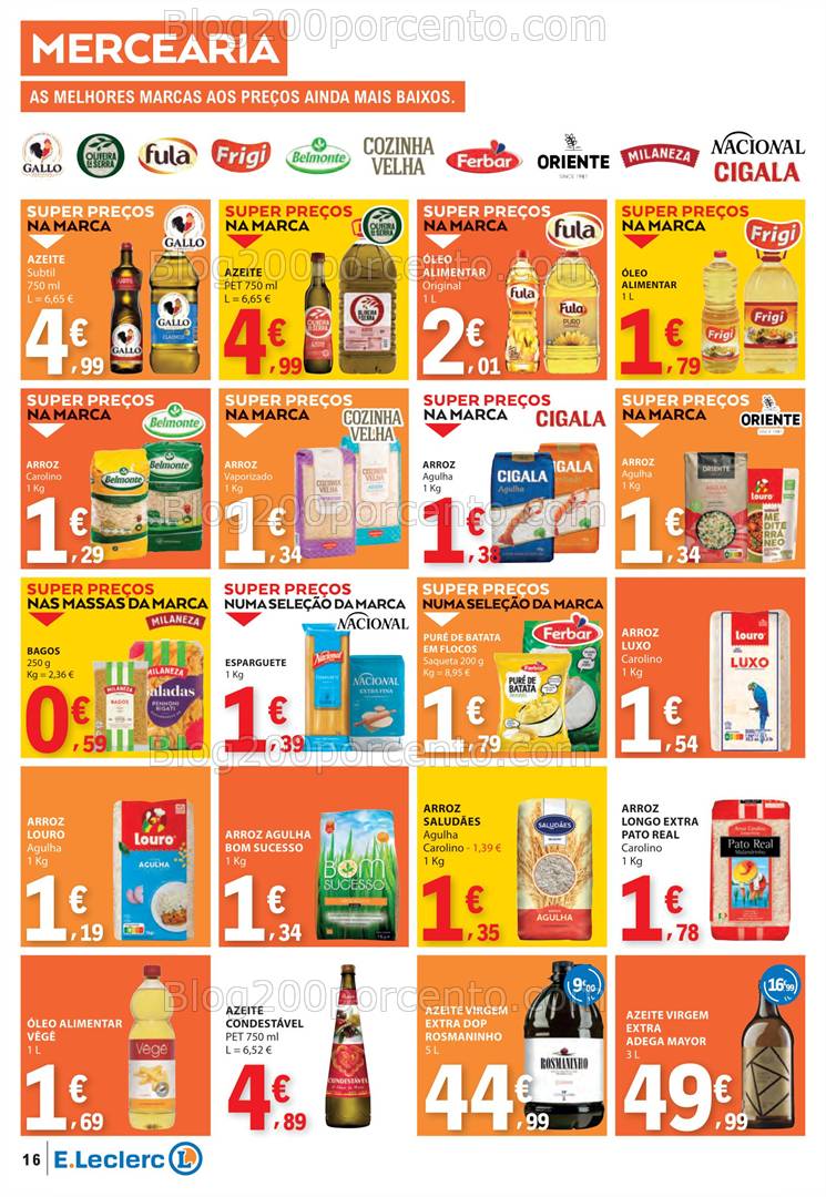 Antevisão Folheto E-LECLERC Promoções de 3 a 9 abril
