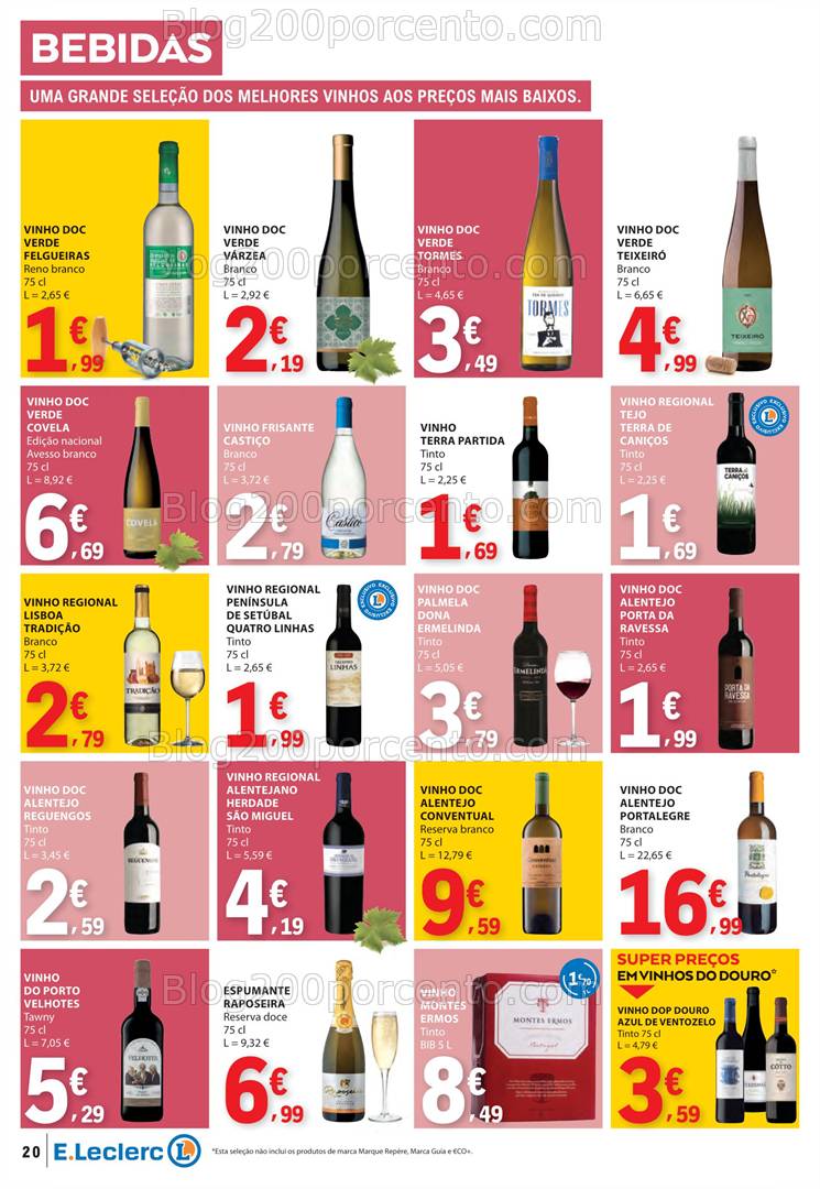 Antevisão Folheto E-LECLERC Promoções de 3 a 9 abril