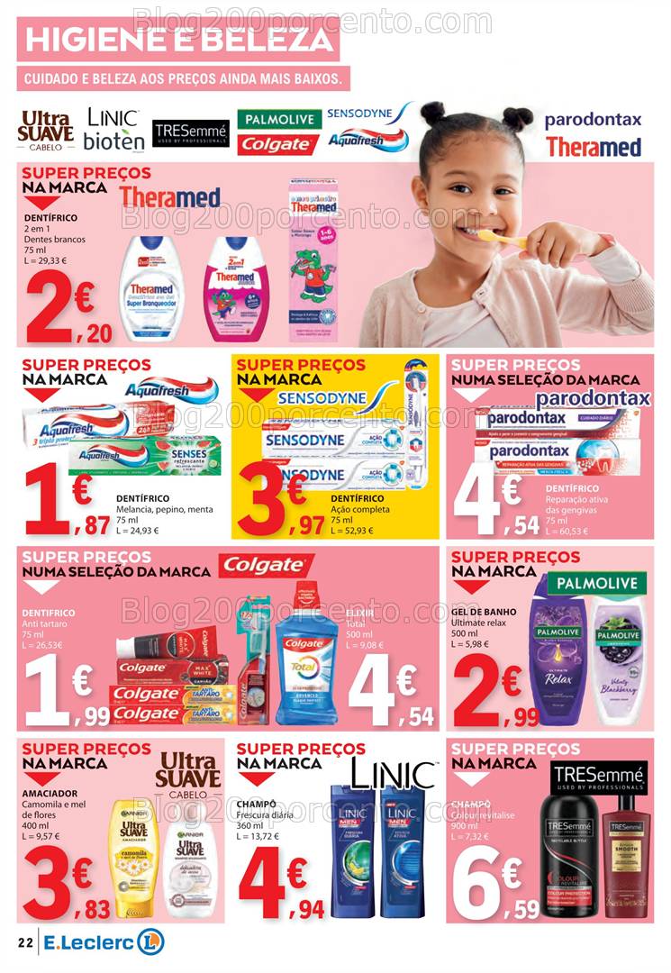 Antevisão Folheto E-LECLERC Promoções de 3 a 9 abril